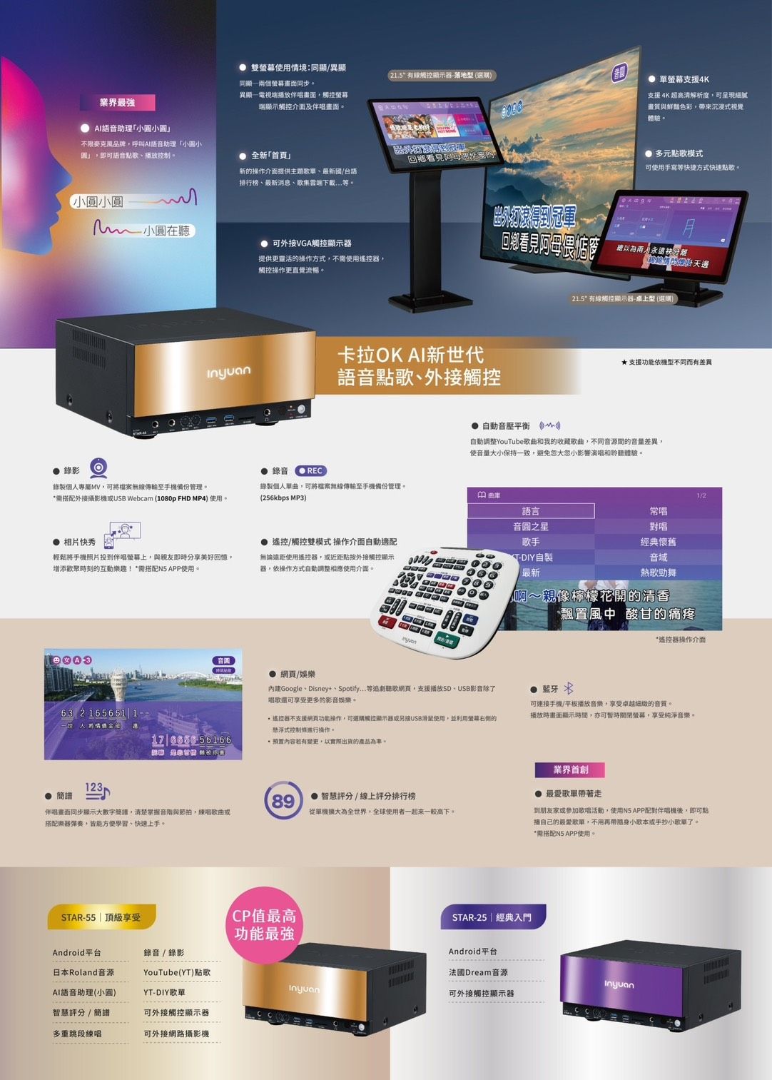 專業型伴唱機 STAR-25&55 DM