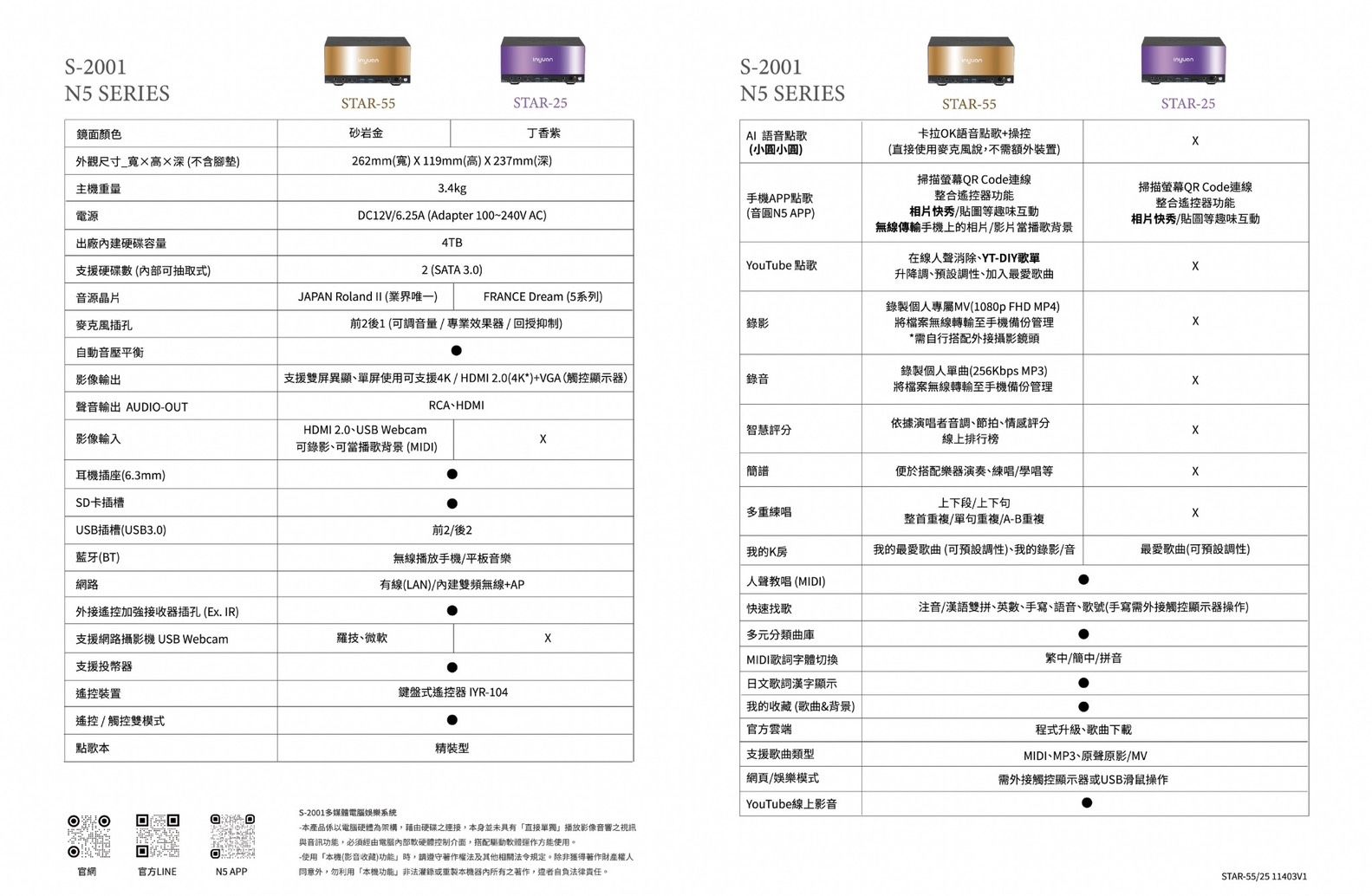 專業型伴唱機 STAR-25&55 DM